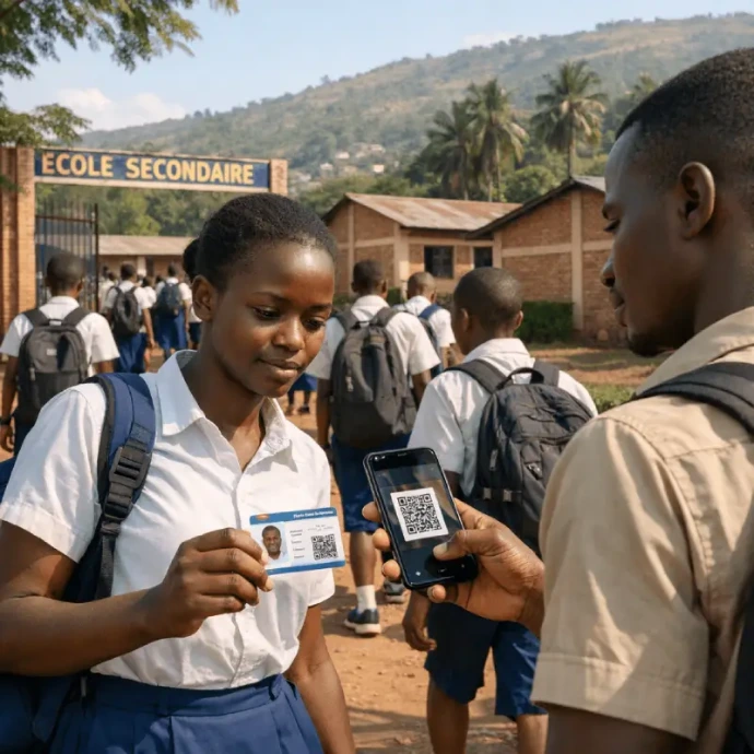 scan QR code présence étudiants école Afrique